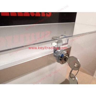 Countertop Wall Mounted Clear Acrylic Knife Display Case With Lock