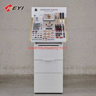 Luxury cosmetic display stand,cosmetic makeup display cabinet, beauty salon products display counter for cosmetic store