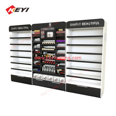 Professional Customized Acrylic Lipstick Makeup Display Stand Floor Cosmetics Display Racks Beauty Product Metal Display