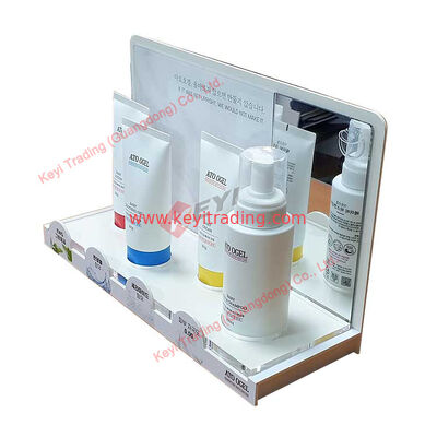 New Design Factory Custom High-End Cosmetic Acrylic Display Stand Makeup Display Holder White Acrylic Stand For Products