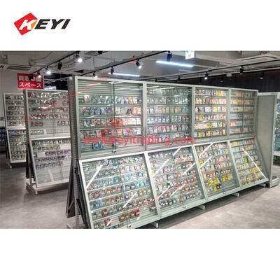 TCG High Quality PS-A Graded Sports Cards Collectible Trading Card Wall Mounted Frame 7 Slot Acrylic Metal Display Case
