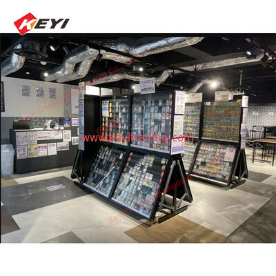 TCG High Quality PS-A Graded Sports Cards Collectible Trading Card Wall Mounted Frame 7 Slot Acrylic Metal Display Case