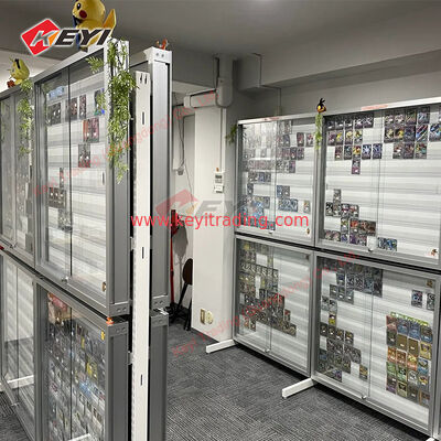 Graded Sports Rail Card Display Case Baseball Card Display Stand Retail Wholesale Trading Card metal and acrylic Display rack
