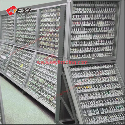 Custom Professional Retail TCG Display Case Lockable Door Display Rack Trading Cards Game Display Baseball Card Racks