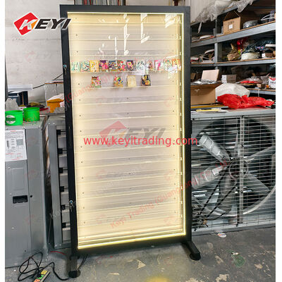 Custom Metal Frame PSA TCG Cards Display Design Collectible Acrylic Game Cards Case Sports Trading Card Showcase With Led Lights