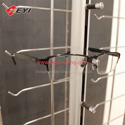 Wall Mounted Lockable Sunglasses Display Rods For Optical Shop