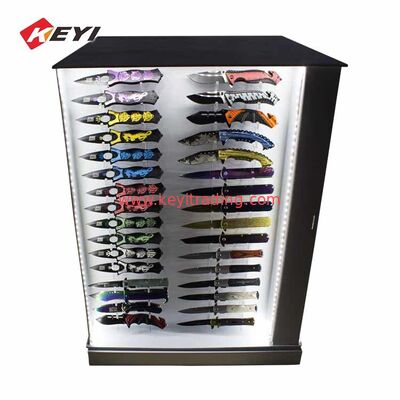Custom Illuminating Wooden Knife Display Cases