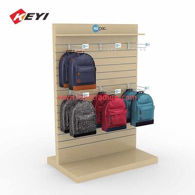 Factory Custom Floor Metal Hanging School Bag Display Rack For Retail