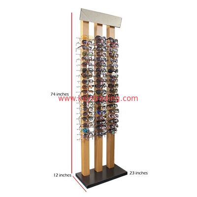 China Factory Custom Optical Shop Wood Sunglasses Display Rack