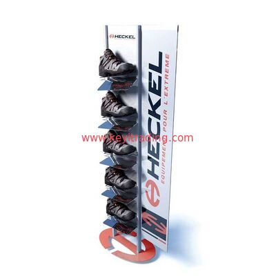 Made In China OEM Black Powder Coating Metal 4 Shoe Stand Display