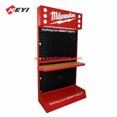 Hardware Store pegboard display stand floor Power tools display