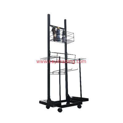 OEM Custom Movable Metal Wire Shelves Floor Umbrella Storage Rack