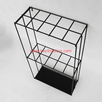 Customized Pop Pos Floor Umbrella Stand Metal Wire Basket Display Rack