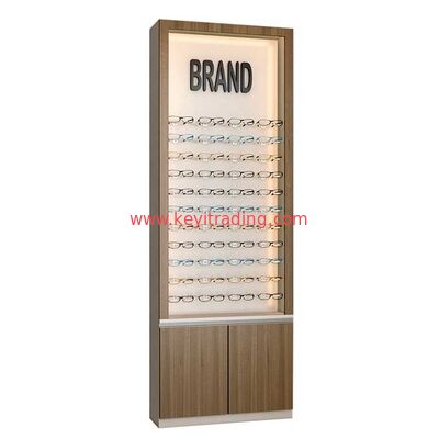 Custom Design Optical Shop Furniture Decor Wall Eyeglass Display Cabinet