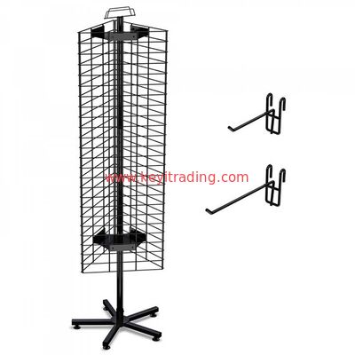 3 Sided Hanging Mobile Cell Phone Accessories Display Rack Retail Floor Display