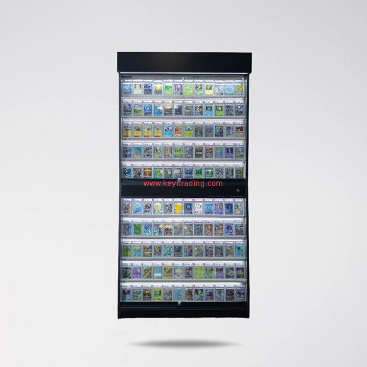 TGC Store Trading Card Display Case Custom Retail Shop Sports Card Wall Display Showcase With Led Light